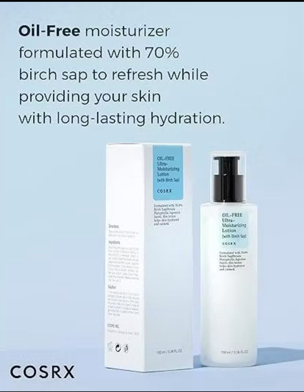 COSRX Oil‑Free Ultra‑Moisturizing Lotion with Birch Sap - Image 2